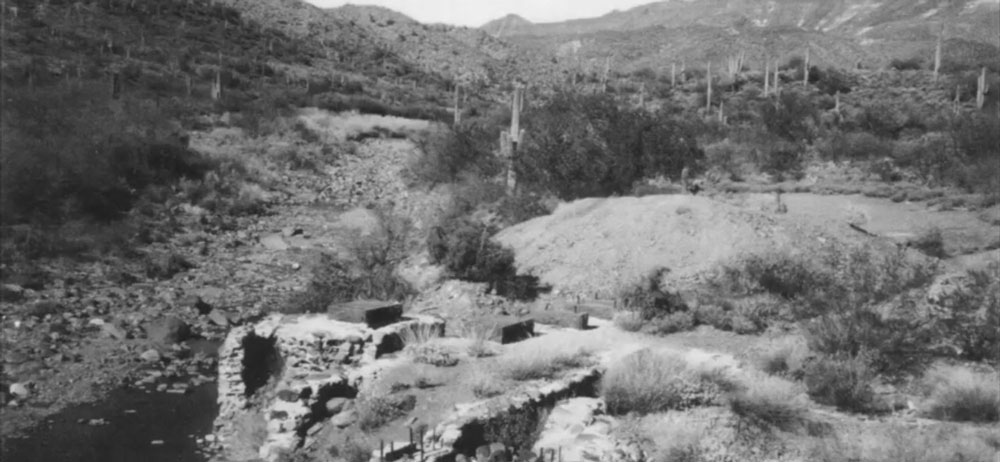 old image of the site of the phoenix stamp mill