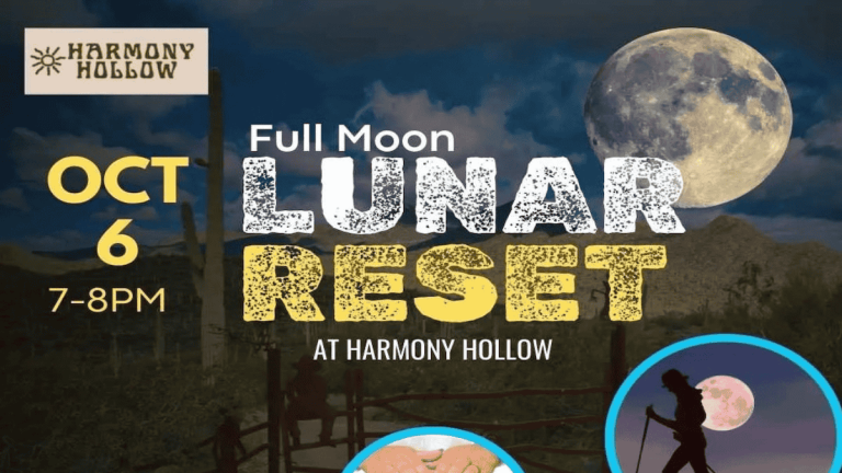 lunar reset at harmony hollow featured image of flier for event